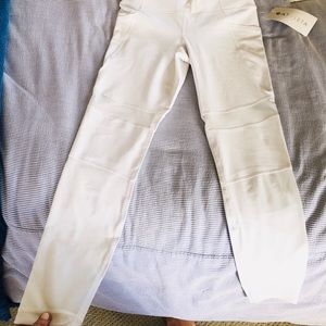 Athleta mesh detail white legging